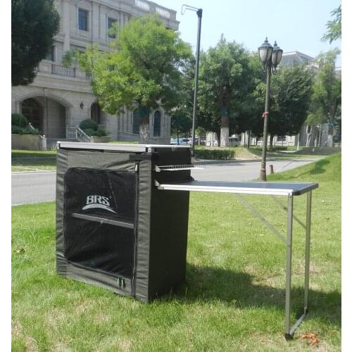Camping Kitchen Foldable Camp Cooking Table Work Station Storage Bag Folding Mobile Kitchen Hiking Picnic Camp Mobile Kirchen