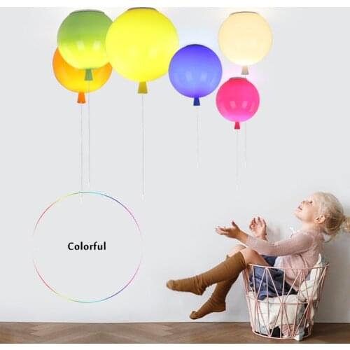 Modern Creative Colorful Balloon Chandelier Acrylic Home Decoration Kindergarten Infant Living Children Room Hanging Led Lamps