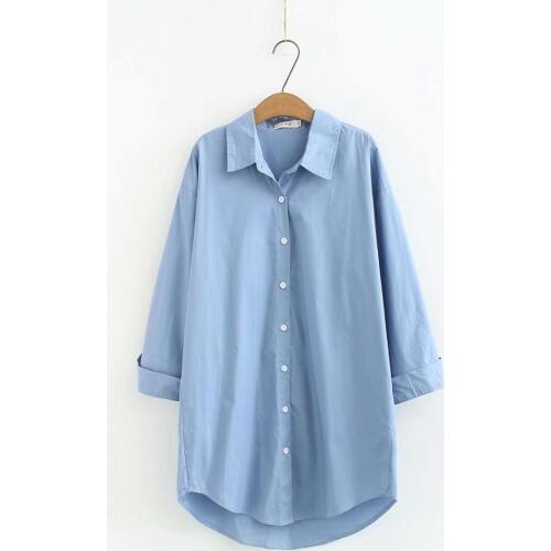 Xinhongli Light Blue Blouses