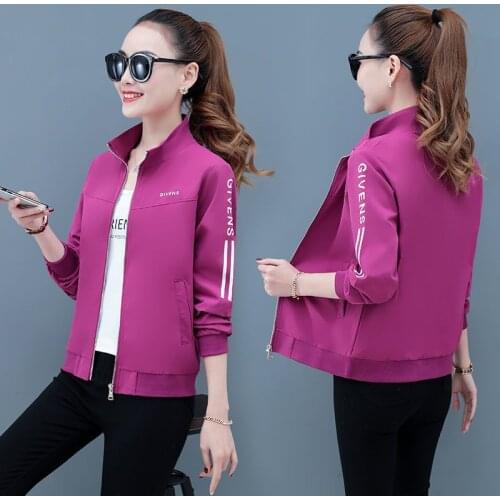 2021 New Spring Women Jacket Summer Long Sleeve Casual Basic Jackets Female Windbreaker Loose Coat Outwear Streetwear Top F157