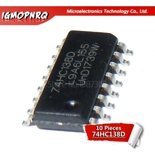 10pcs 74HC138D 74HC138 SN74HC138D SOP-16 Logic Gates QUAD 2-IN NAND GATE new original