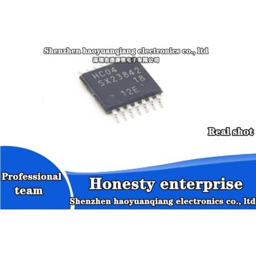 10PCS-50PCS Genuine original 74HC04PW screen printed HC04 patch TSSOP-14 logic circuit chip