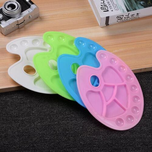 4 pcs Watercolor Palette Professional Watercolors Large Size Multi-functional Painting Palette Plastic Art Drawing Supplies