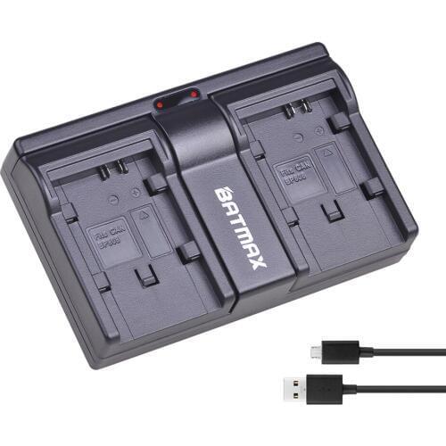 Batmax BP-828 BP-820 USB Dual Channel Charger for Canon VIXIA GX10 HFS30 HF20 HG20 G30 G40 XA20 XA25 HFM300 Camera Battery
