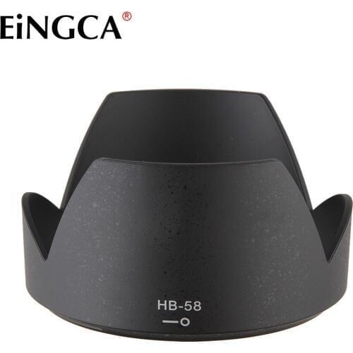 DSLR Camera Lens Hood HB-58 Bayonet Mount Fits for Nikon AF-S DX 18-300mm f/3.5-5.6G (not 6.3G) ED VR 77mm Filter Lens