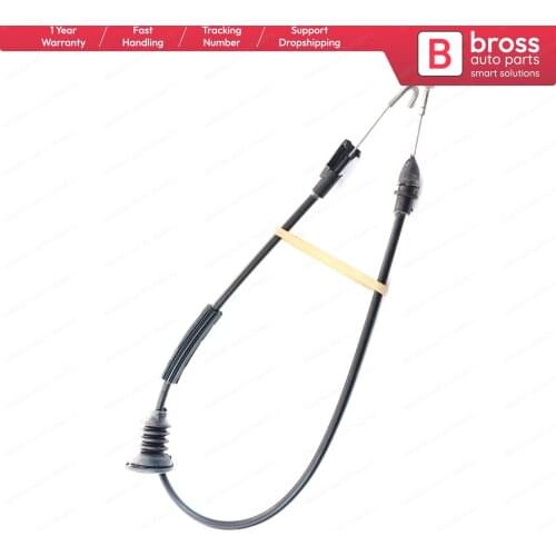 Bross BDP72 Inner Door Release Locking Latch Bowden Cable Front 7 E08377085 for VW Transporter MK5 T5. Cable Lenght: 580mm