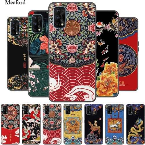 For Realme 7 Pro Case 3D Dragon Emboss Soft TPU silicone Back Cover For OPPO Realme 7 Case Realme7 Bumper Realme 7Pro Phone Case