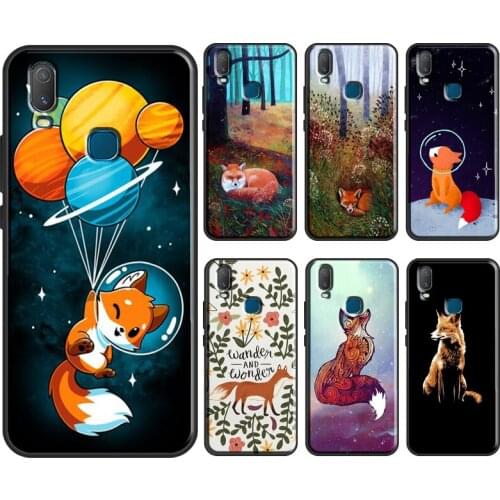 Cute cartoon animal Red fox Art Case For Vivo Y91C Y1S Y11S Y12 Y17 Y20 Y30 Y50 Y81 S1 V11 V17 Neo V20 SE Y11 2019 Cover