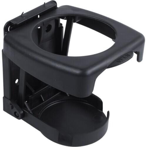 Black Plastic Folding Car Truck Drink Cup Can Bottle Holder Stand