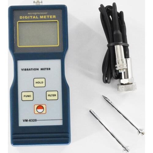 VM-6320 Digital Vibration Meter Portable Vibration Analyzer Vibrometer Tester 10Hz~1kHz Velocity