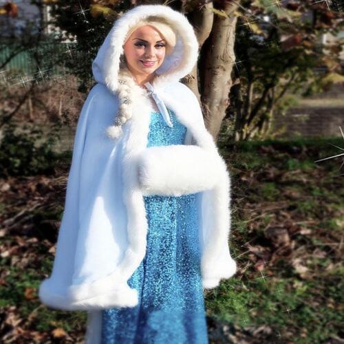 Cheap Winter Ivory Faux Fur Shawl Wrap Wedding Bridal Bridesmaid Wraps Warmer Women Shawl With Ribbon Cloak Wedding cloak