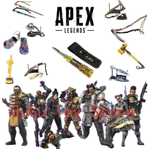 21cm Fluorescence Type Apex Game Peripheral Power Kid Heirloom Butterfly Knife Training Prop Unblade Model