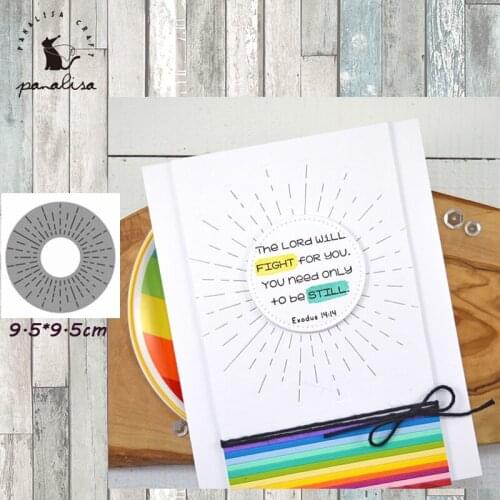 Panalisacraft Circle Background Metal Cutting Dies Stencils for DIY Scrapbooking album Decorative Embossing DIY Paper Cards