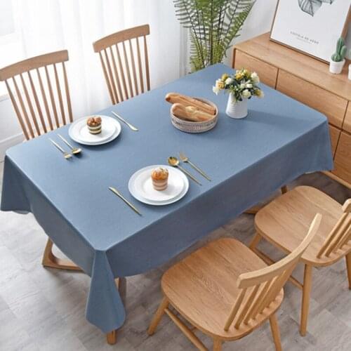 PVC Square Waterproof Heat Oil And Washing Free Small Fresh Tablecloth For Party Use