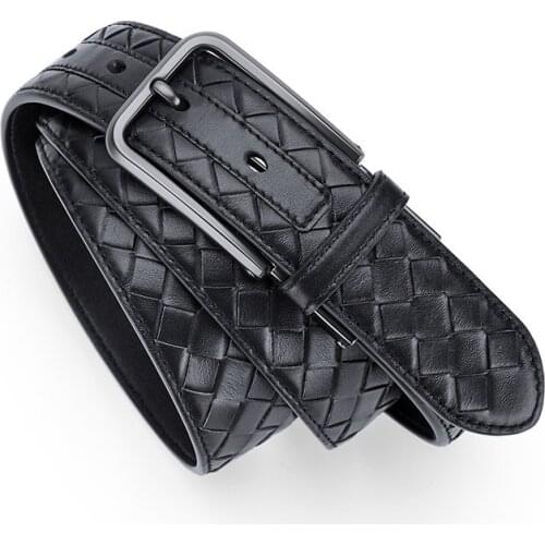 WILLIAMPOLO Fashion big-name leather hand-woven leather belt in Europe and America pl21575p
