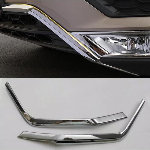 For VW Volkswagen Tiguan L 2017 Front Bar Trim Down Grille Bumper Protector Cover ABS Chrome Decorate Car-Styling Accessories