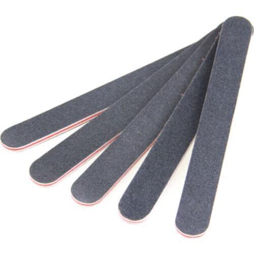 New Black Double Sided Nail Art Manicure Sanding File Buffer Grits Good Effect Sponge File 3T0494