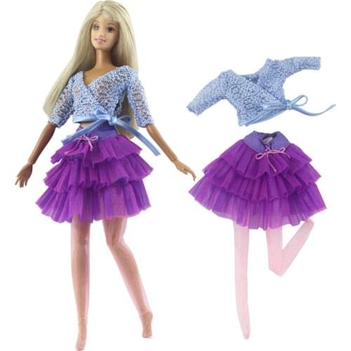 30cm for barbie Doll clothes Dress Fashion Casual doll suit for licca For Barbie Doll Accessories Baby Toys Best Girl' Gift