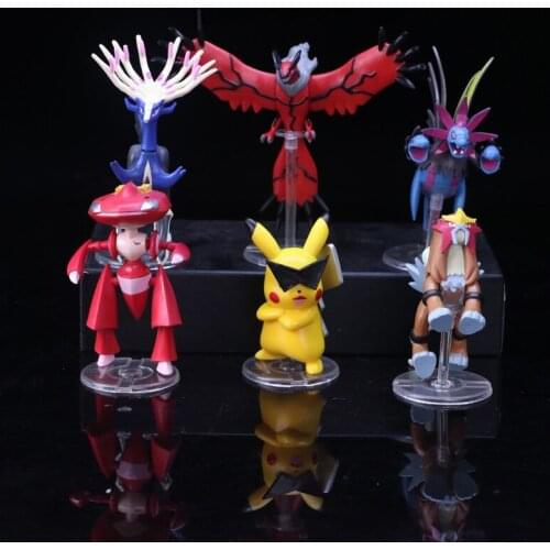 Pokemon Color Box Poekmon Action Figure Dialga Pikachu Model Toy Doll Movie & TV PVC Collection Desktop Ornaments