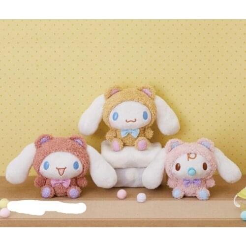 Cute 14CM cm Cinnamorol Melodl Plush Toys Stuffed Animal Soft Doll Kids Birthday Gift Cartoon Anime