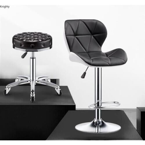 Bar Chair Lift Bar Chairs Fashion Creative Beauty Stool Rotating Household Modern Decor Backrest Adjustable High Bar Table Stool