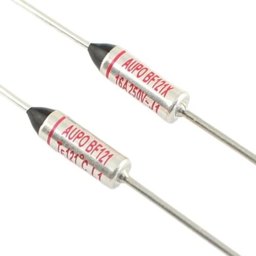 10pcs Thermal Fuse BF 121C 121 Celsius Degree 10A 16A 250V BF121 BF121X Cutoff TF Pellet TCO AUPO