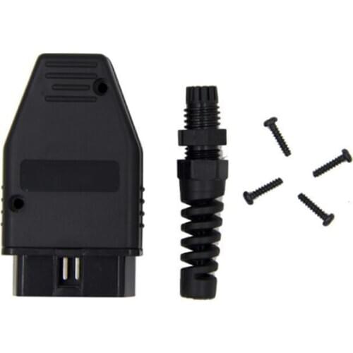Universal OBDII 16 Pin Male OBD2 OBD 2 Automotive Connector Plug OBDII Socket Connector