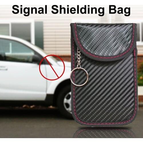Woman/Mens Business Style Anti-theft Key Bag Faraday Bag Cage Shield Car Key Fob Signal Blocking Pouch Bag Key Protector