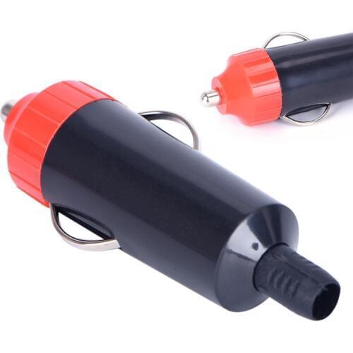 1pc Motorcycle Socket Power Charger Adapter Connector + Fuse Converter Plug 12V Male Car Cigarette Lighter Socket Plug
