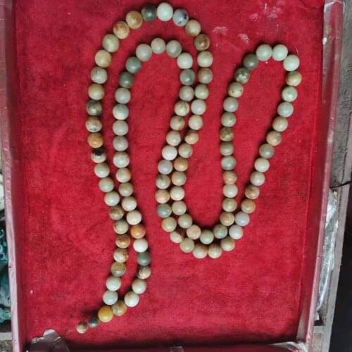 1pcs/lot Wholesale Natural Jade Rosary Mens Womens DIY Material Necklace Bracelet Vintage Jewelry Buddhist Beads Tribute