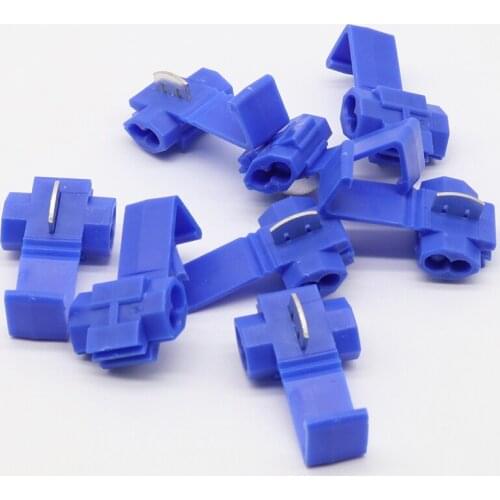 15x 802P3 Blue Scotch Lock Quick Splice 18-14 AWG Wire Connector
