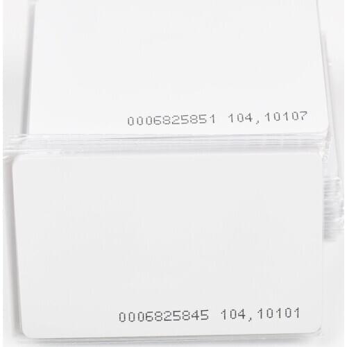 20 Pcs High Quality 125KHz EM4100/TK4100 RFID Proximity ID Smart Card 0.8mm Thin Cards for ID And Access Control
