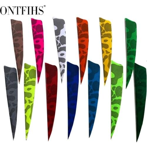 50 Pcs/Lot ONTFIHS 4" Shield Archery Hunting Arrow Feather Archery Turkey Feather Arrow Accessories Fletching Arrow Feathers