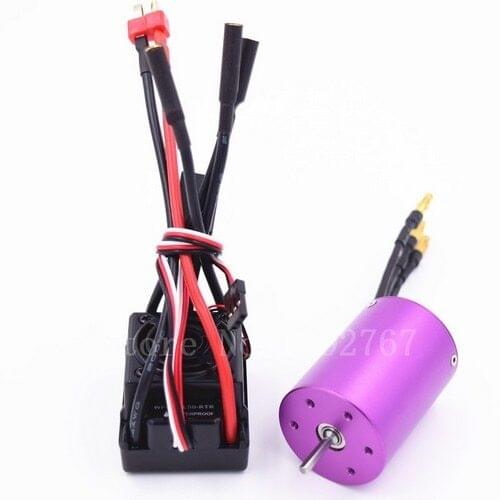 50A Waterproof ESC HSP 37017 Brushless Motor 540 3650 KV2720 KV3300 Support 2S 3S Lipo Battery Fit 1/10 RC Car