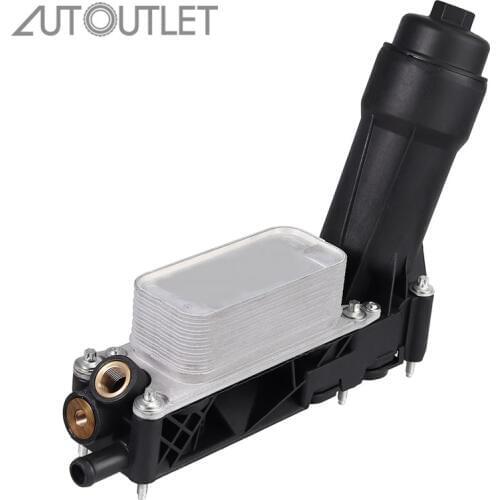 AUTOUTLET Oil Filter Adapter 5184294AD 5184294AC For Dodge Ram Chrysler Jeep 2011-2013 3.6L Oil Filter Adapter Housing