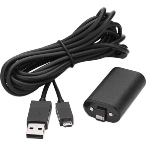 1400mAh Battery and USB Cable for XBOX ONE Wireless Gamepad Controller Charging Kit Overcharge Overvoltage Protection