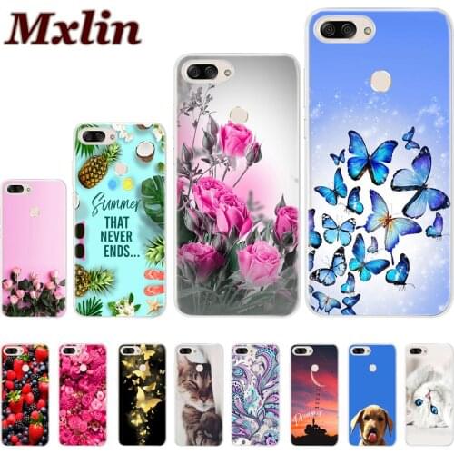 For Asus ZenFone Max Plus M1 ZB570TL Case Fashion Flower Soft Silicone TPU Cartoon Cover For ZenFone Max Plus ZB570TL X018D Case