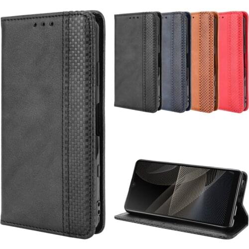 For Xperia Ace II Case Vintage Business Cover Stand Holder Shell Shockproof Wallet Capa Smart Coque for Sony Ace2 SO-41B Para