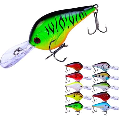 Crankbait Wobblers 9.5cm 10g Hard Fishing Tackle Swim bait Crank Bait Bass Fishing Lures 10 Colors Carp Bass Fishing