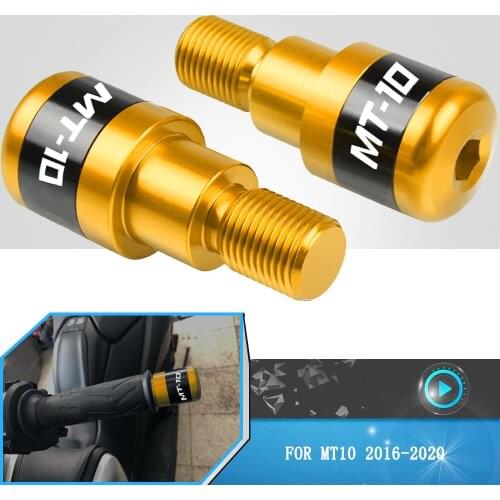 For Yamaha MT10 MT-10 MT 10 2016 2017 2018 2019 2020 Motorcycle Part Handlebar Grips Slider Cap Plug CNC Aluminum Handle Bar End