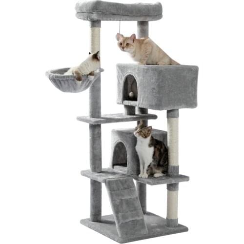 Domestic Delivery Cat Toy Scratching Wood Climbing Tree Cat Jumping Toy with Ladder Climbing Frame Cat Furniture Scratching Post
