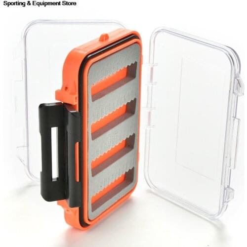 Double Side Waterproof Pocket Fly Fishing Box Slid Foam Insert Hold 170 Flies Wholesale High Quality 1PC