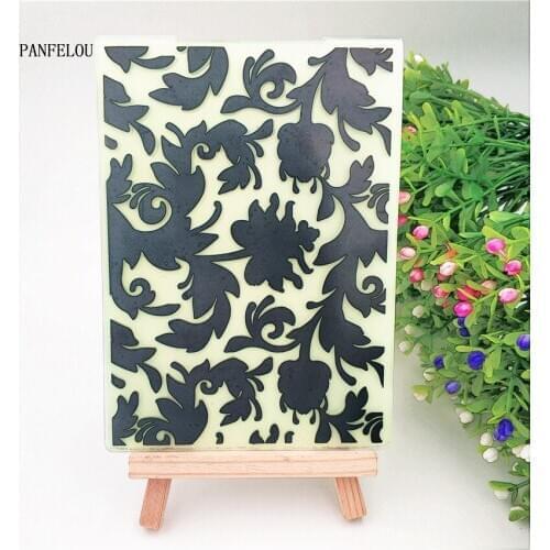 Leaves Silhouette Embossing Folders Plastic For Scrapbooking DIY Template Fondant Cake Photo Album Easter Card MakingHalloween