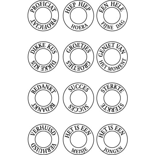 Dutch word Transparent Silicone Stamps Seal for DIY scrapbooking photo album Decorative clear 3