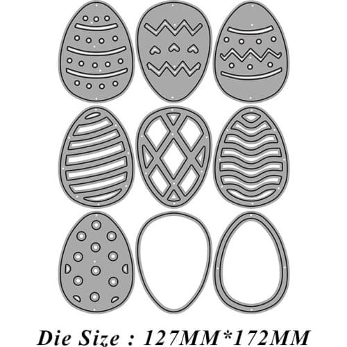 JMCRAFT 2021 New Easter Lace Egg #2 Metal Cutting Die Cutting Die Mold Scrapbook Paper Model Knife Mold Blade Punching Mold DIY