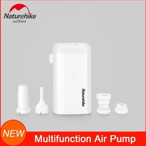 Multifunction portable Mini Air Compressor pump inflator deflator emergency power bank lamp lighting camp lantern rechargeable