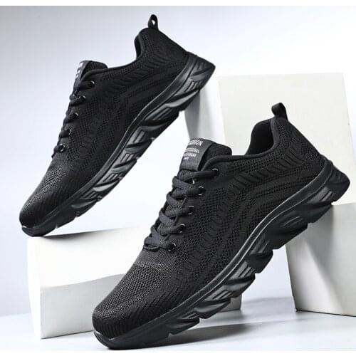 2021 Summer Mens Shoes Breathable Mesh Large Size Ultralight Running Shoes Deodorant Soft Bottom Wear-resistant Trendy Shoes