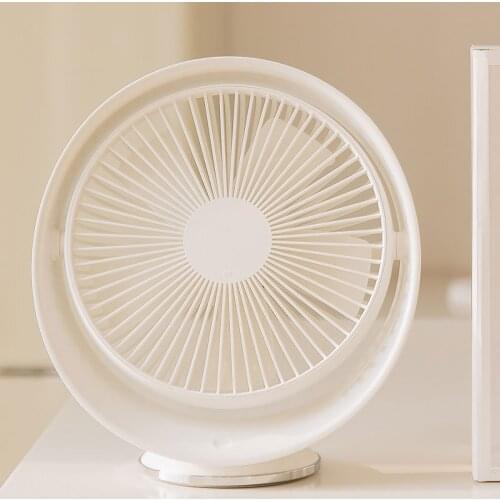Table Fan Mini USB Strong Wind Rechargeable Desk Fans Wireless 2000mAH with 3 gear Wind Speed 90 Degree Rotata