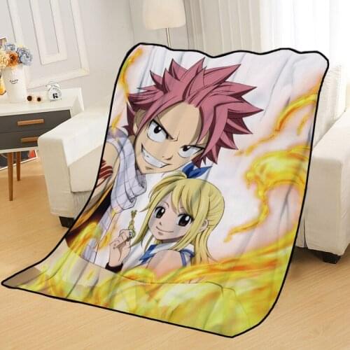 New Arrival Fairy Tail Blankets Printing Soft Blanket Throw On Home/Sofa/Bedding Portable Adult Travel Cover Blanket