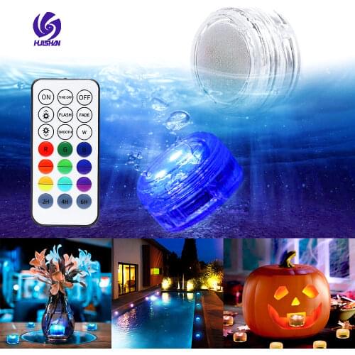 Remote RGB Submersible Led Lights Waterproof Outdoor Garden Lighting Pool Lights Underwater Pool Party Decoration Lamp
